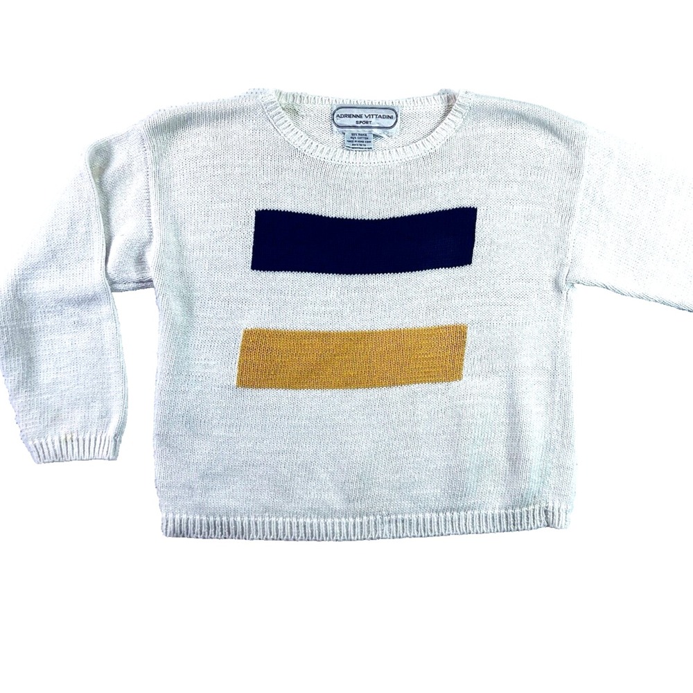 Vintage Adrienne Vittadini Sport Long Sleeve Sweater Small RN57675